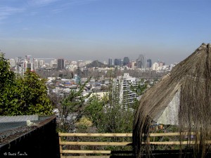 Frogs’ eye view of Santiago.