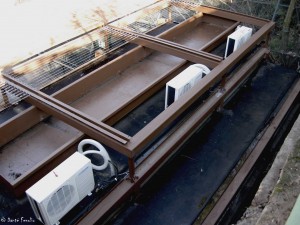 Climate control in the new facility includes heat pumps.