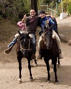 Sometimes we have had to use horses to get to remote sites.