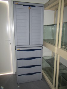 Storage cabinet.